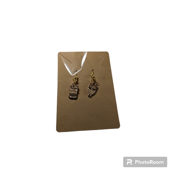 Handcrafted Owl Earrings. 1 Pair. New. - Picture 7 of 9